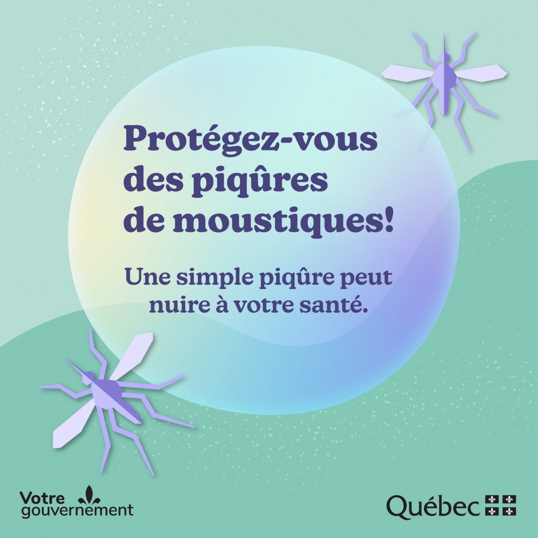 Les Laurentiennes et les Laurentiens sont invités à se protéger contre les piqûres de moustiques